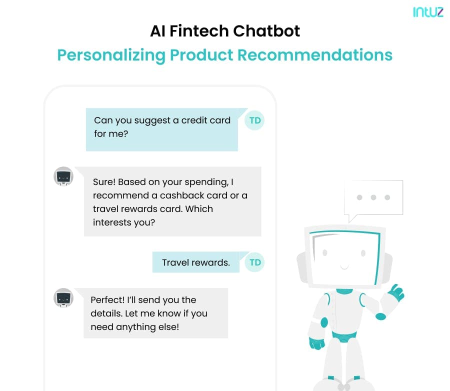 AI Fintech Chatbot Personalizing Product Recommendations